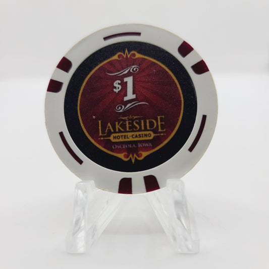 Lakeside Hotel Casino Osceola Iowa 2012 $1 Casino Chip