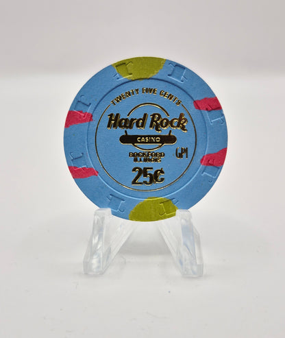 Hard Rock Hotel Casino Rockford Illinois $.25 Casino Chip