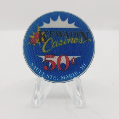 Kewadin Hotel Casino Sault Ste.Marie Michigan 1993 $.50 Casino Chip