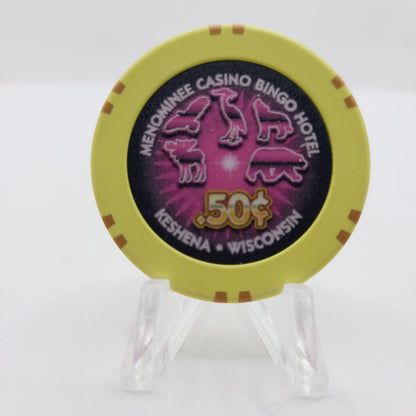 Menominee Nation Casino Resort Keshena Wisconsin $.50 Casino Chip
