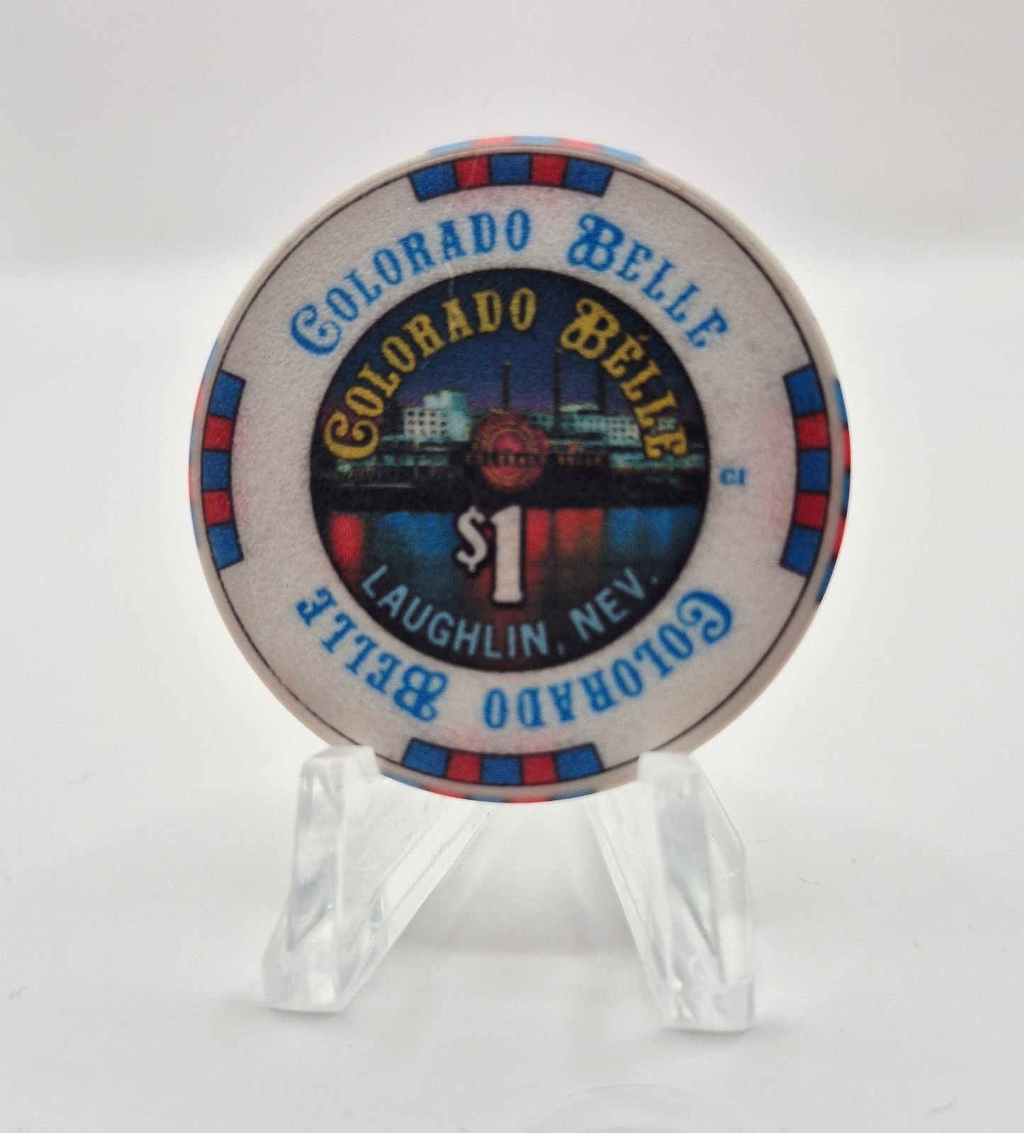 Colorado Belle Resort Casino Laughlin Nevada 2010 $1 Casino Chip D0012