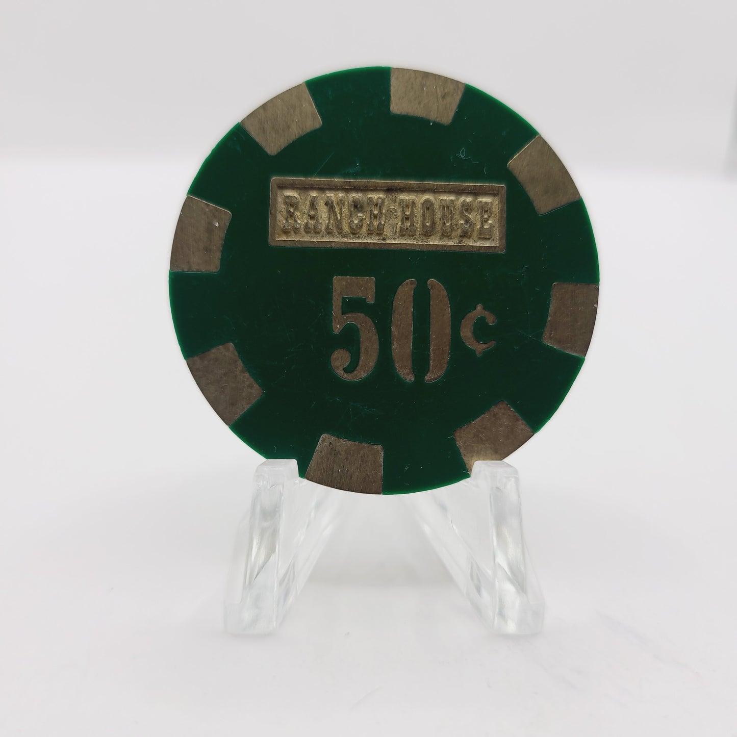 Ranch House Casino Wells Nevada 1980 $.50 Casino Chip  N6473