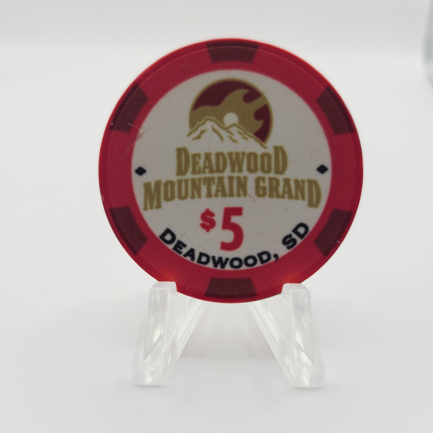 Deadwood Mountain Grand Hotel Casino Deadwood South Dakota 2011 $5 Casino Chip