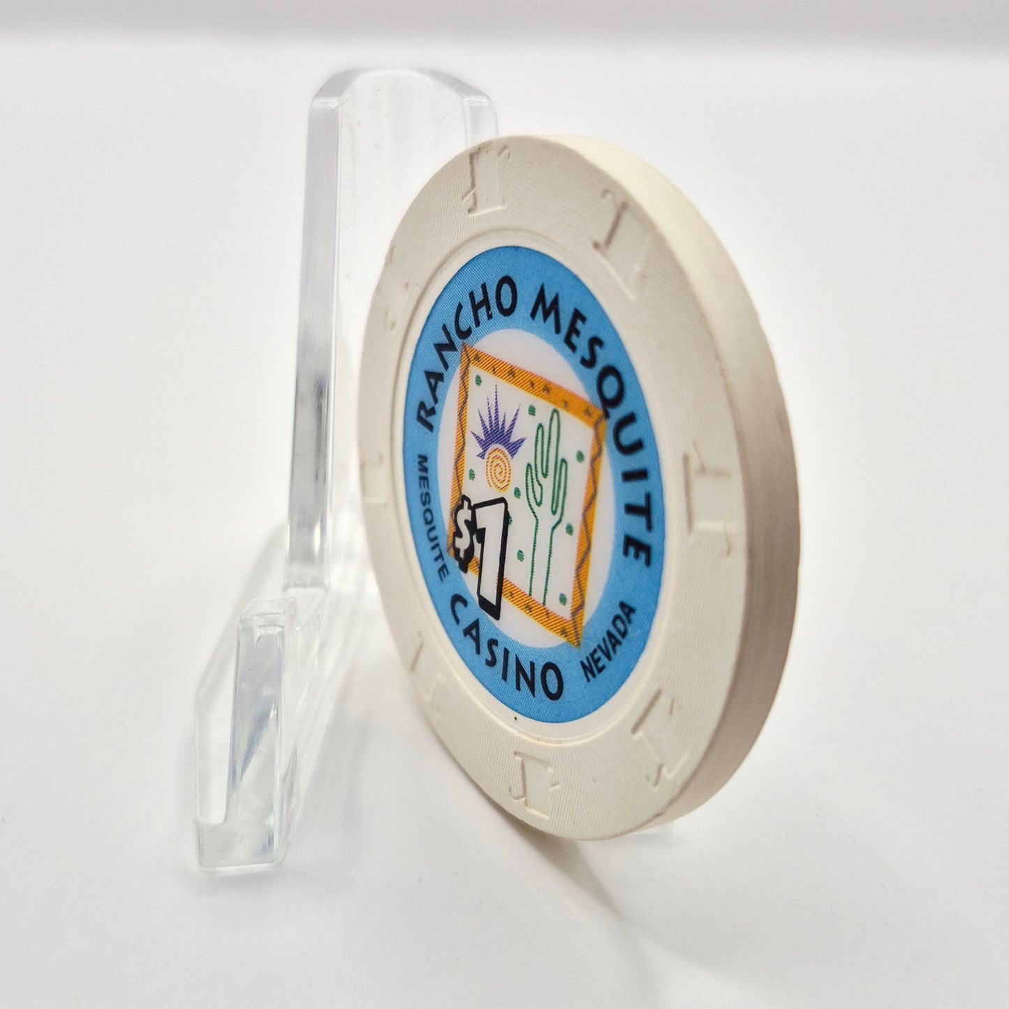Rancho Mesquite Casino Mesquite Nevada 1997 $1 Casino Chip N8991