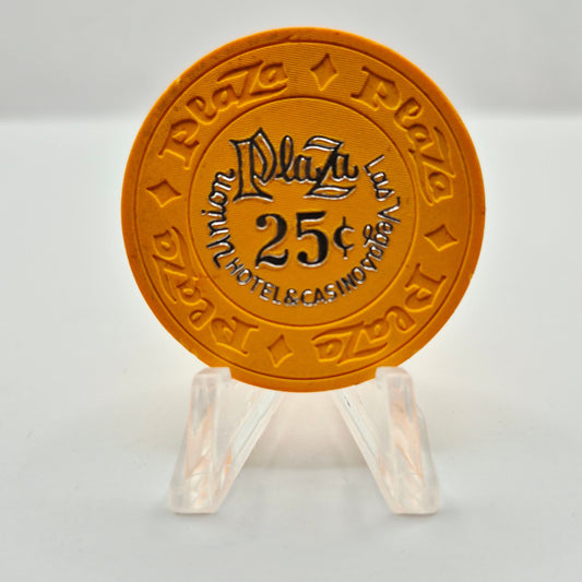 Union Plaza Hotel Casino Las Vegas Nevada 1970's $.25 Casino Chip N4783