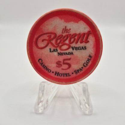 The Regent Hotel Casino Las Vegas Nevada 2000 $5 Casino Chip V6731
