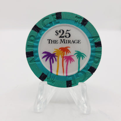Mirage Resort Casino Las Vegas Nevada 1996 $25 Casino Chip N8770 *SHARP CHIP