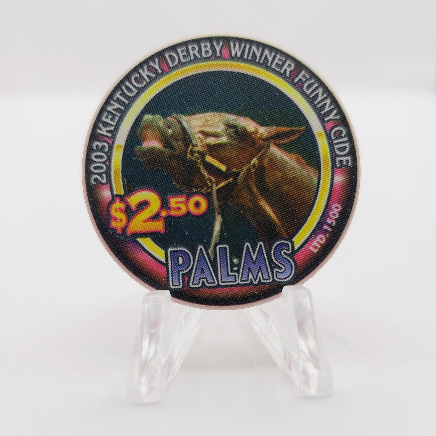 Palms Hotel Casino Las Vegas Nevada 2004 "Kentucky Derby 2003" $2.50 Chip E1911 LTD 1500