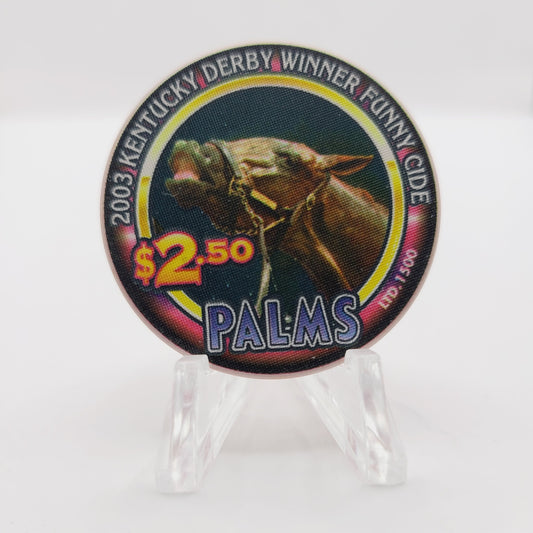 Palms Hotel Casino Las Vegas Nevada 2004 "Kentucky Derby 2003" $2.50 Chip E1911 LTD 1500