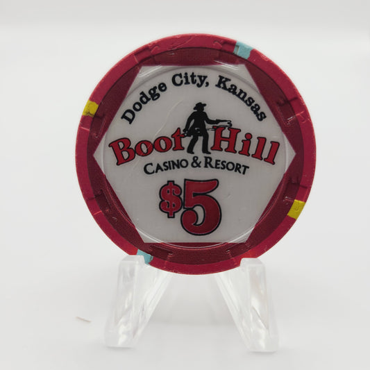 Deadwood Mountain Grand Hotel Casino Deadwood South Dakota 2015 " Gunsmoke 60th Anniversary" $5 Casino Chip