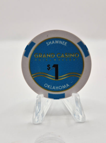 Grand Hotel Resort Casino Shawnee Oklahoma 2025 $1 Casino Chip 'NEW RELEASE'