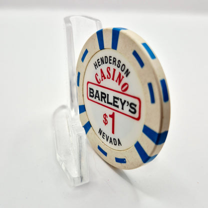 Barley's Casino & Brewing Henderson Nevada 2002 $1 Casino Chip V7955