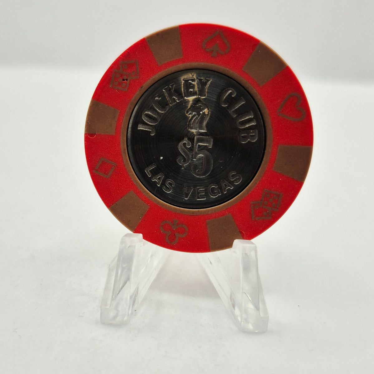 Jockey Club Casino Las Vegas Nevada 1983 $5 Chip N1804 (Never Opened)
