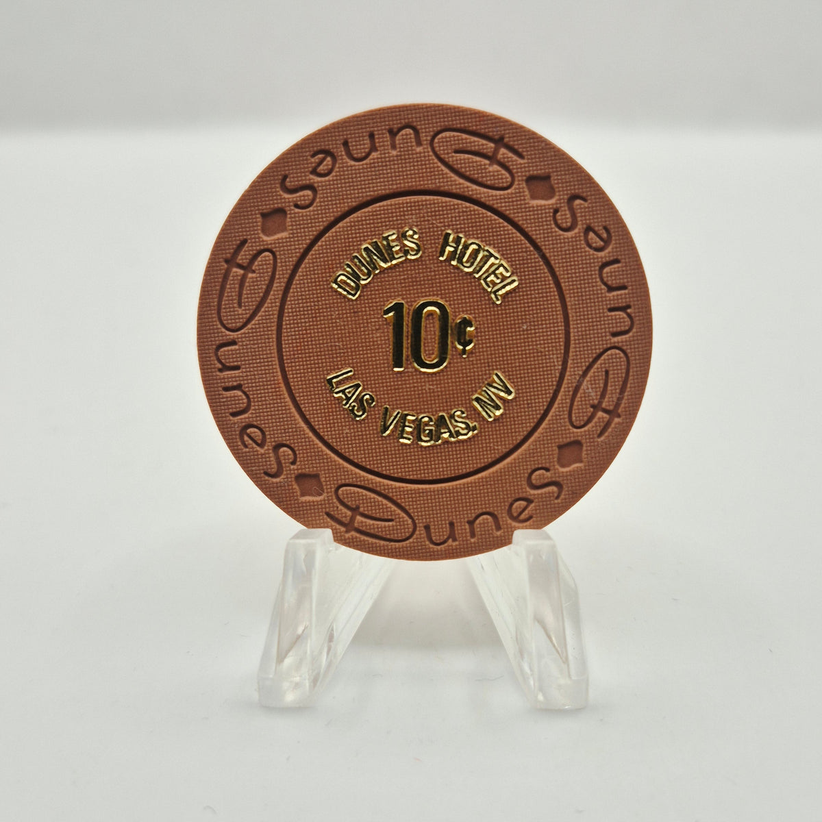 Dunes Hotel Casino Las Vegas Nevada 1988 $.10  Casino Chip N4786