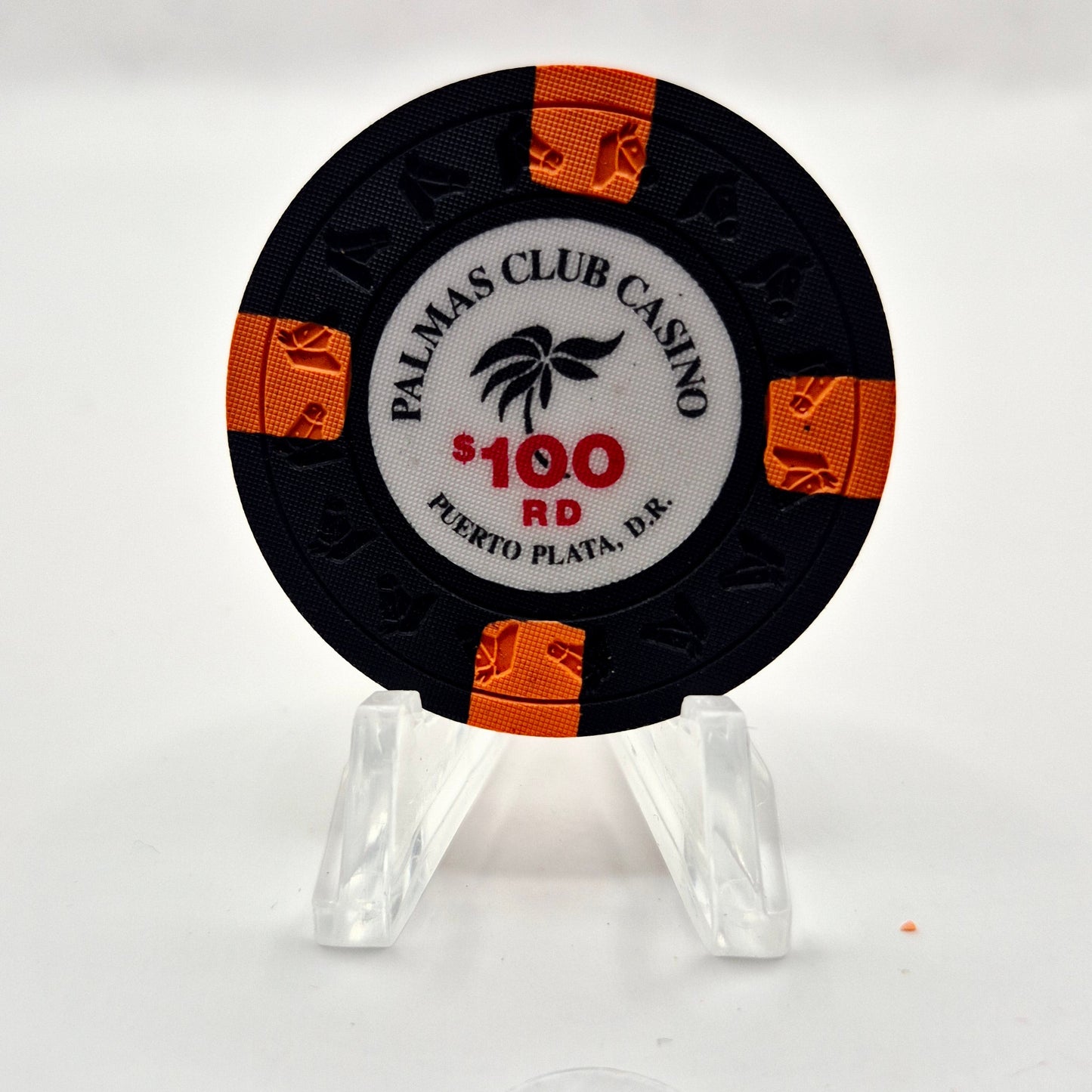 Palmas Club Casino Puerto Plata Dominican Republic $100 RD Casino Chip CG080667