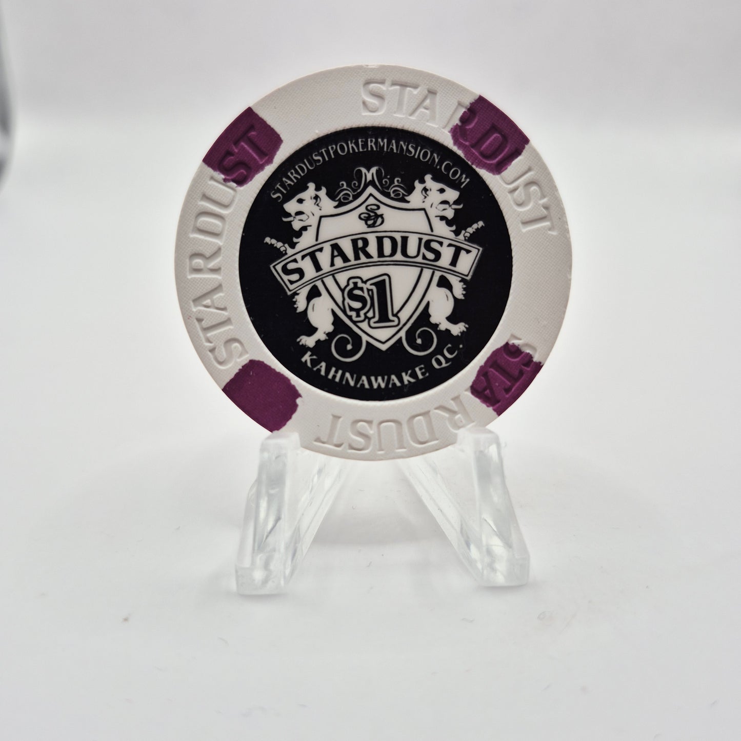 Stardust Poker Mansion Kanhawake Quebec Canada 2012 $1 Casino Chip