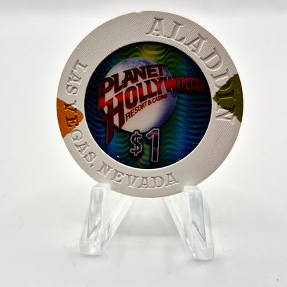 Aladdin Hotel "Planet Hollywood "Casino Las Vegas NV 2005 $1 Casino Chip E5142
