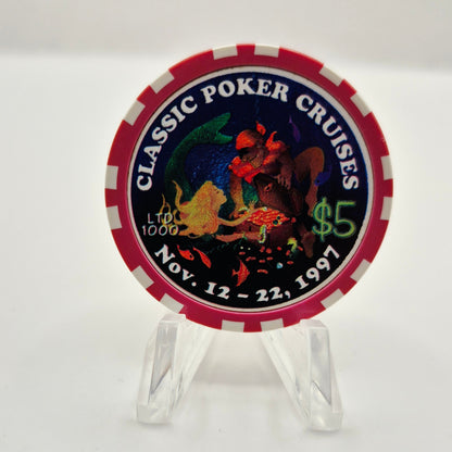 Classic Poker Cruises  'Cruise Ship' 1997 $5 Casino Chip CG036040