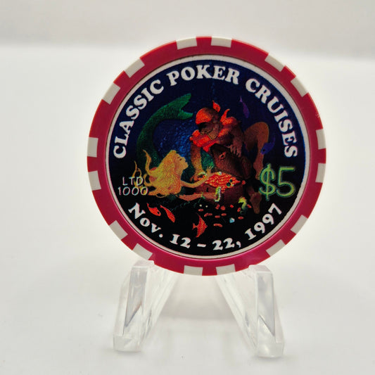 Classic Poker Cruises  'Cruise Ship' 1997 $5 Casino Chip CG036040