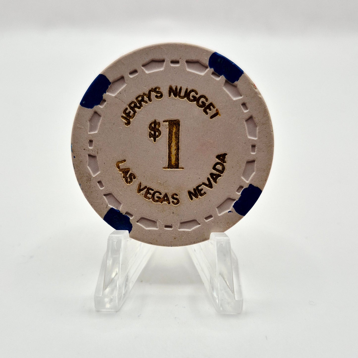 Jerry's Nugget Casino Las Vegas Nevada 1964 $1 Casino Chip N1973