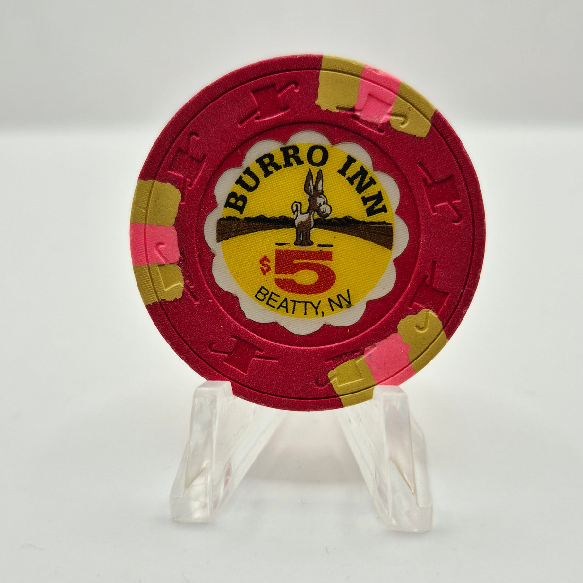 Burro Inn Casino Nevada 1991 $5 Casino Chip N7418