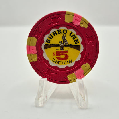 Burro Inn Casino Nevada 1991 $5 Casino Chip N7418