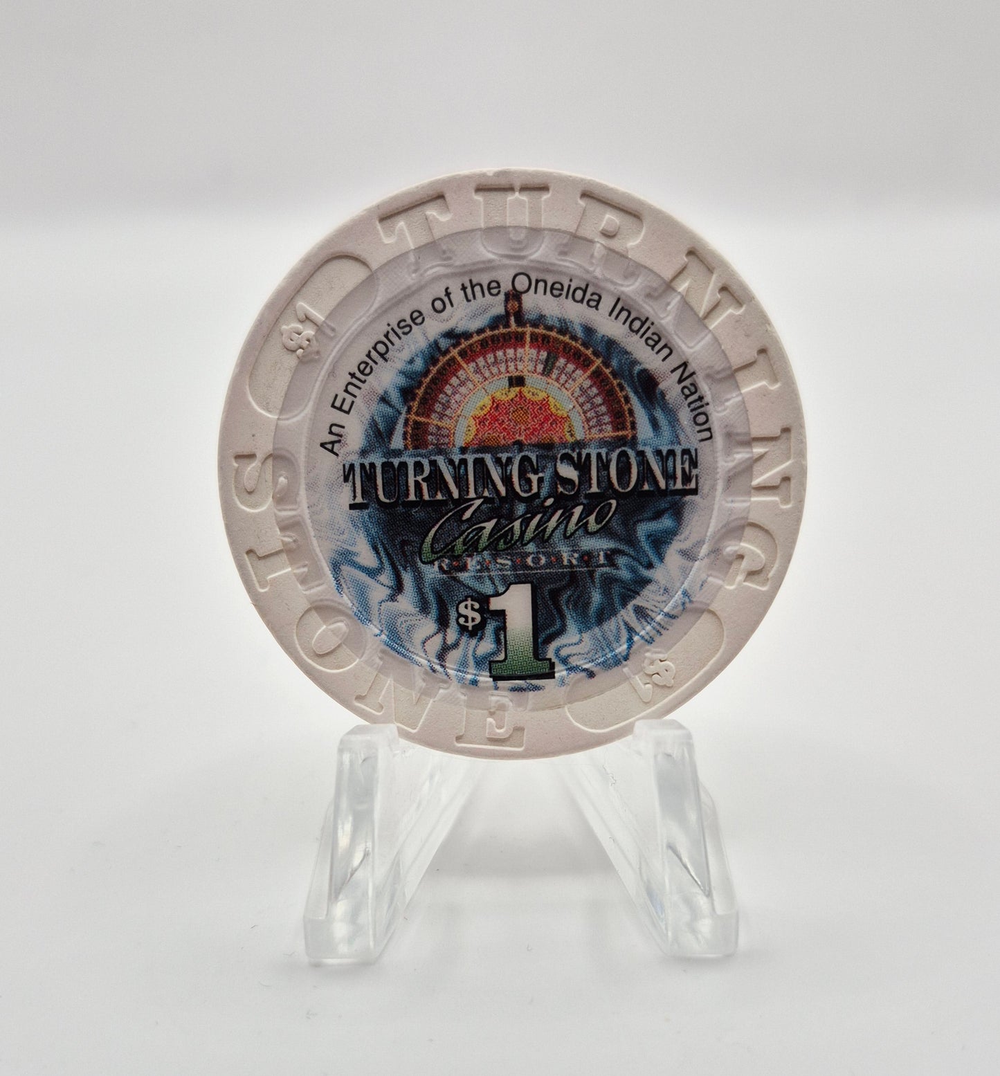 Turning Stone Casino Verona New York 1998 $1 Casino Chip