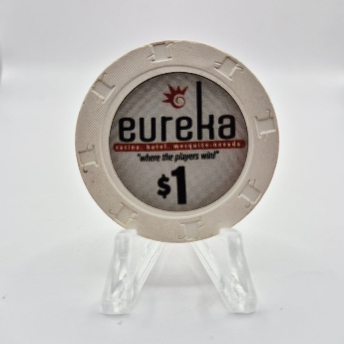 Eureka Casino Mesquite Nevada 2008 $1 Casino Chip E8508 *Circulated
