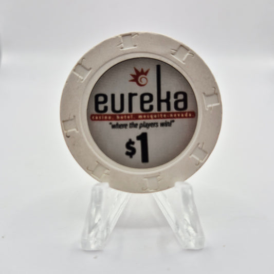 Eureka Casino Mesquite Nevada 2008 $1 Casino Chip E8508 *Circulated