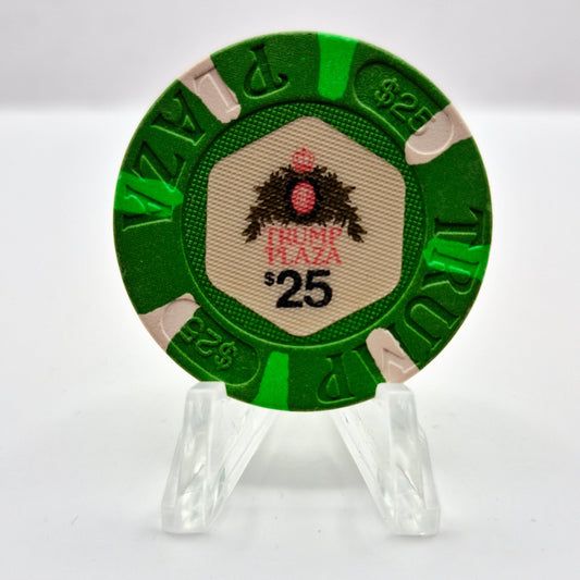 Trump Plaza Hotel Casino Atlantic City New Jersey $25 Casino Chip