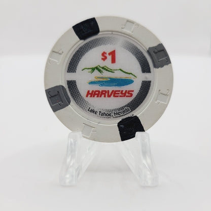 Harveys Casino Lake Tahoe Nevada 1996 "Hologram" $1 Casino Chip N8562