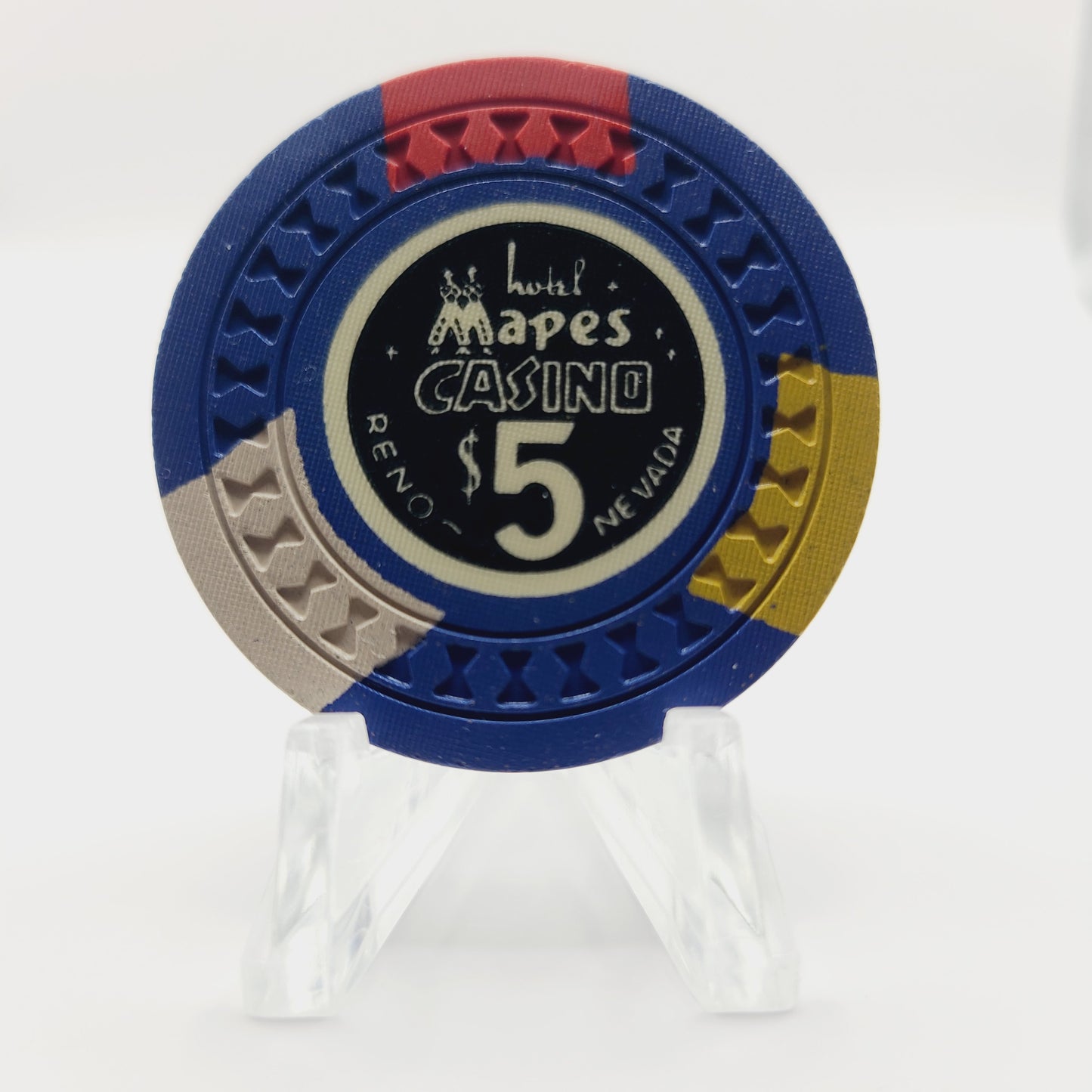 Mapes Hotel Casino Reno Nevada 1957 $5 Casino Chip N5220
