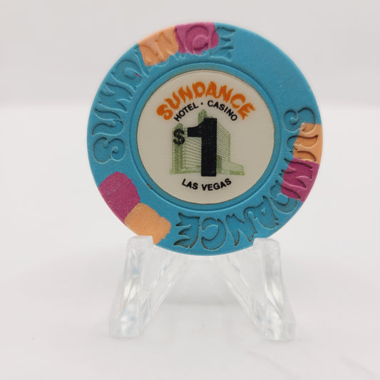 Sundance Casino Las Vegas NV 1985 $1 Chip N2238 ( Worn)