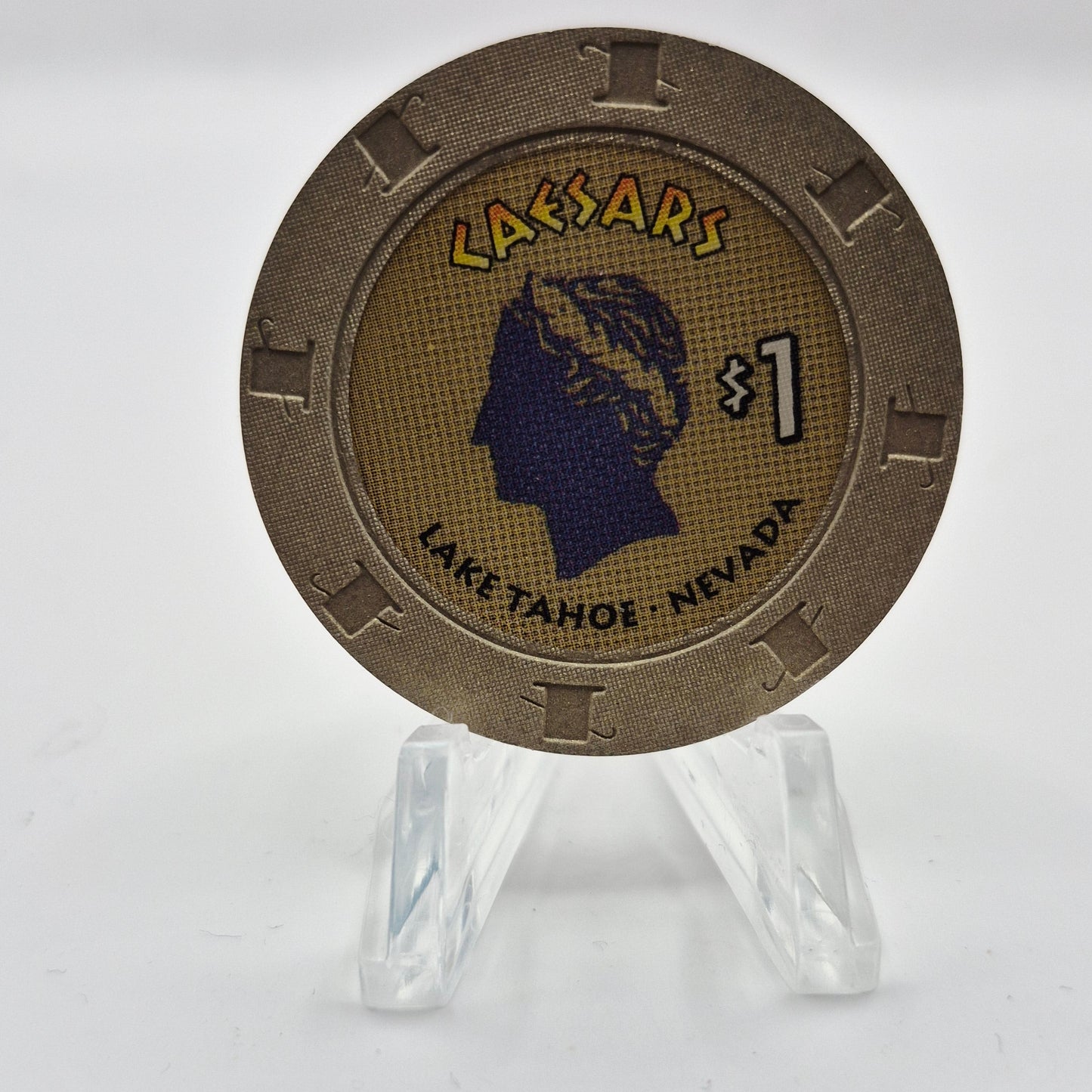 Caesars Tahoe Casino Lake Tahoe Nevada 1997 $1 Casino Chip N9414