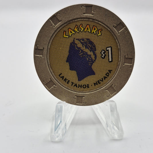 Caesars Tahoe Casino Lake Tahoe Nevada 1997 $1 Casino Chip N9414