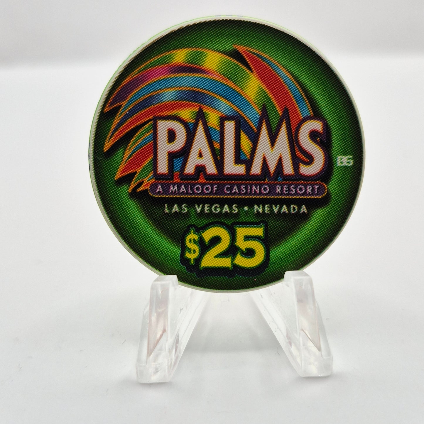Palms Hotel Casino Las Vegas Nevada 2005 'Miss January Palm Girls Calendar' $25 Casino Chip N4424
