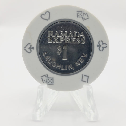 Ramada Express Hotel Casino Laughlin Nevada 1988 $1 Casino Chip N3432