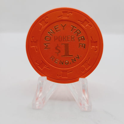 Money Tree Casino Reno Nevada 1970's $1 Poker Casino Chip N5250