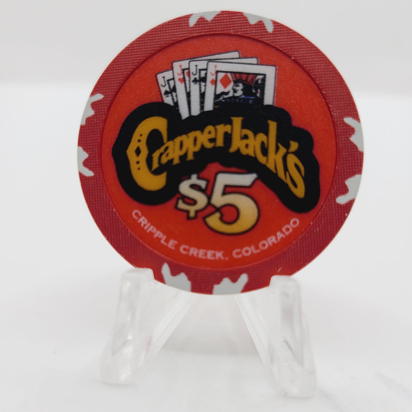 Crapper Jack's Cripple Creek Colorado $5 Casino Chip