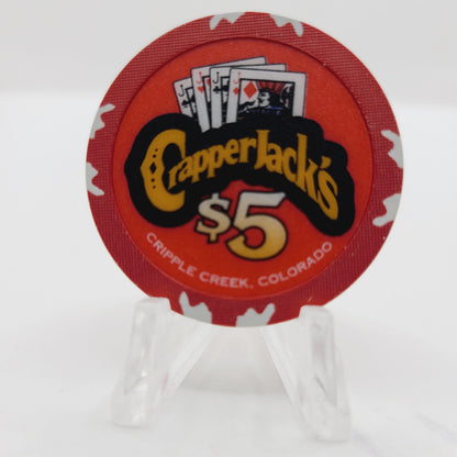 Crapper Jack's Cripple Creek Colorado $5 Casino Chip