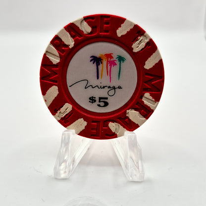 Mirage Hotel Casino Las Vegas Nevada 1989 $5 Casino Chip N1933