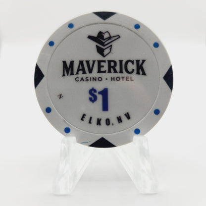 Maverick Casino and Hotel Elko Nevada 2021 $1 Casino Chip D3271