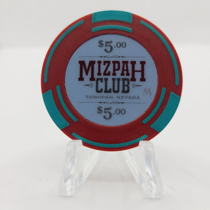 Mizpah Club Casino Tonopah Nevada 2016 $5 Casino Chip D2320
