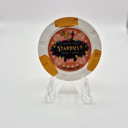Stardust Hotel Casino Las Vegas Nevada $1 Casino Chip E5431