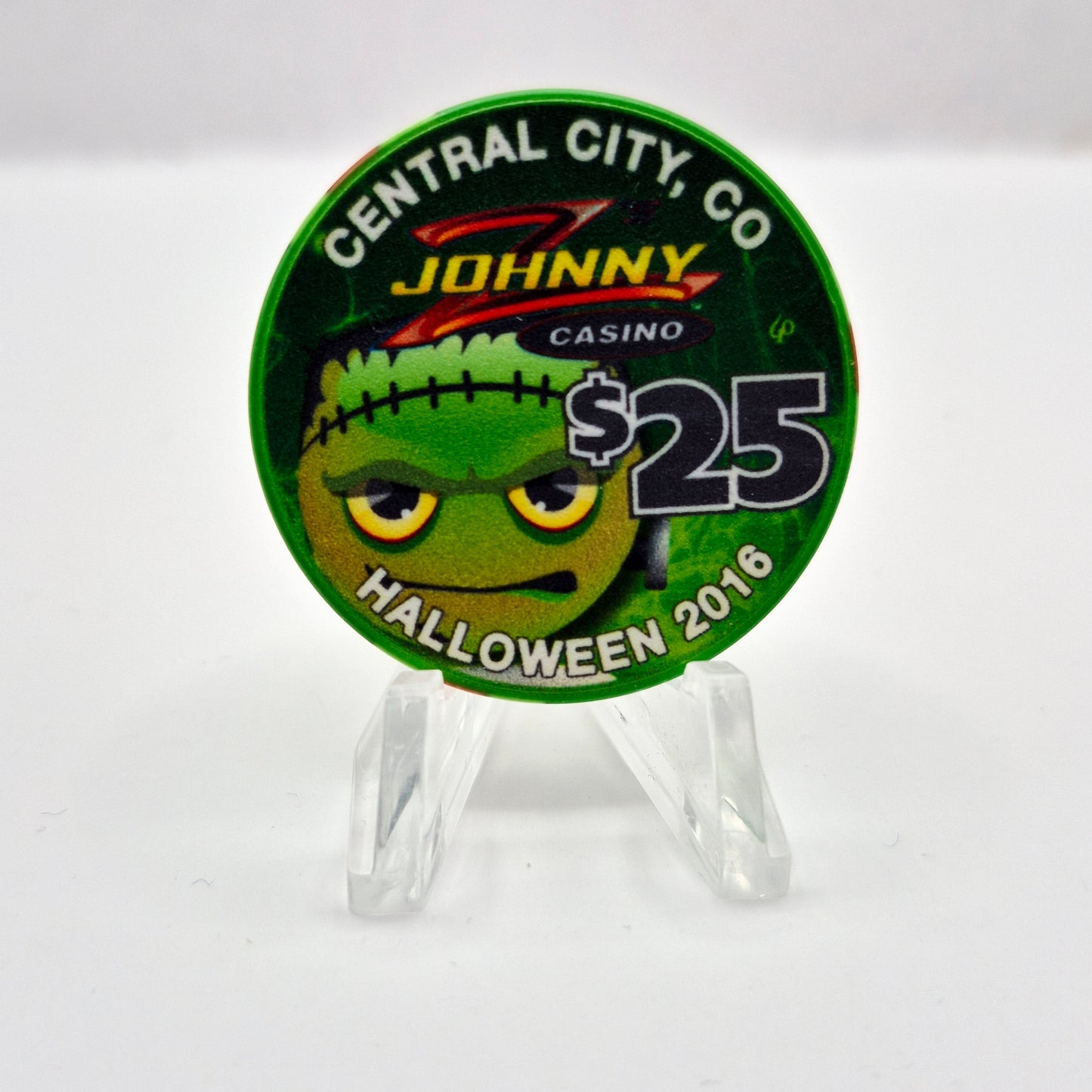 Johnny Z's Casino Central City Colorado 'Halloween 2016' $25 Casino Chip