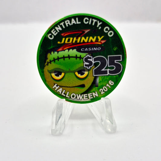 Johnny Z's Casino Central City Colorado 'Halloween 2016' $25 Casino Chip