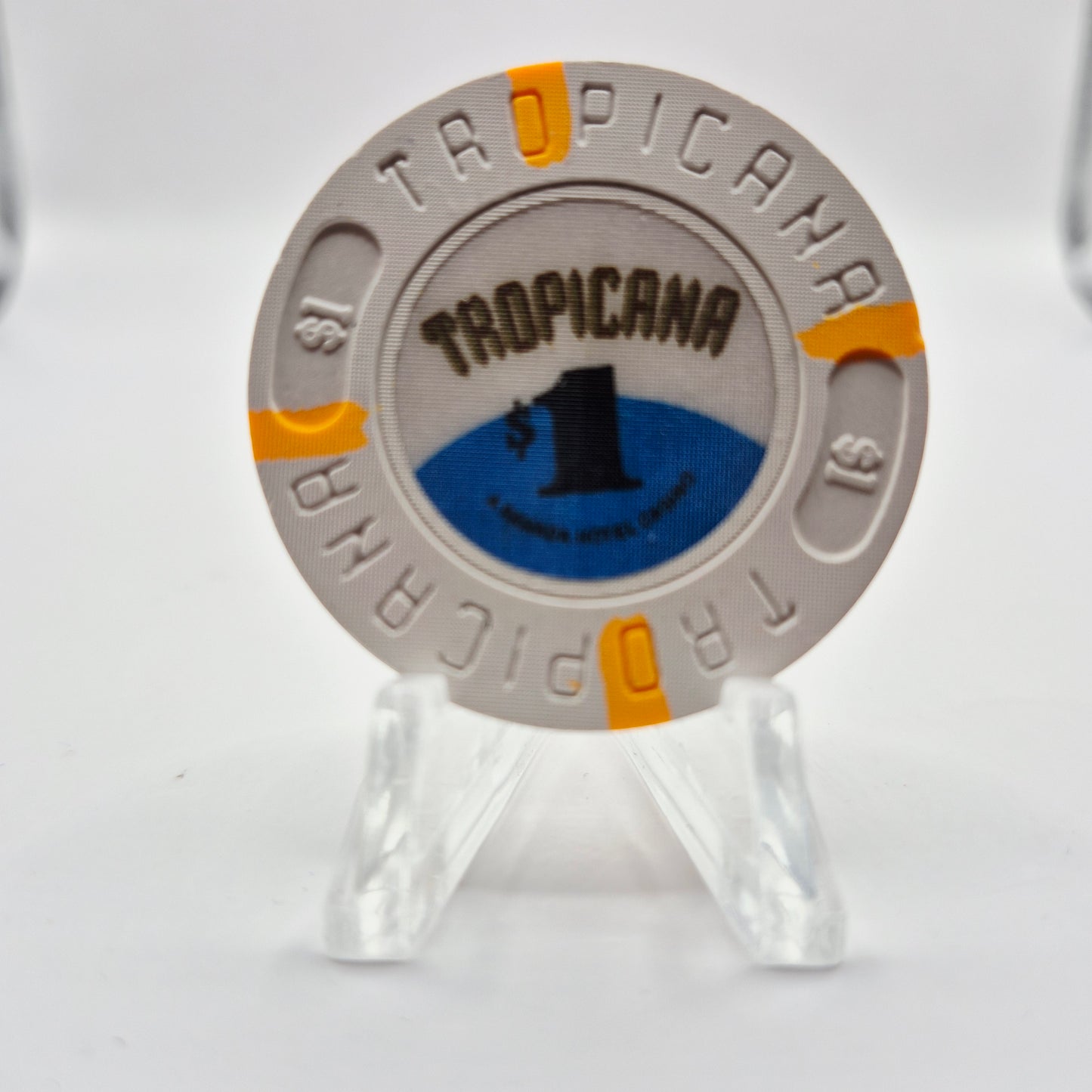 Tropicana Hotel Casino Atlantic City New Jersey $1 Casino Chip  *Backup Set