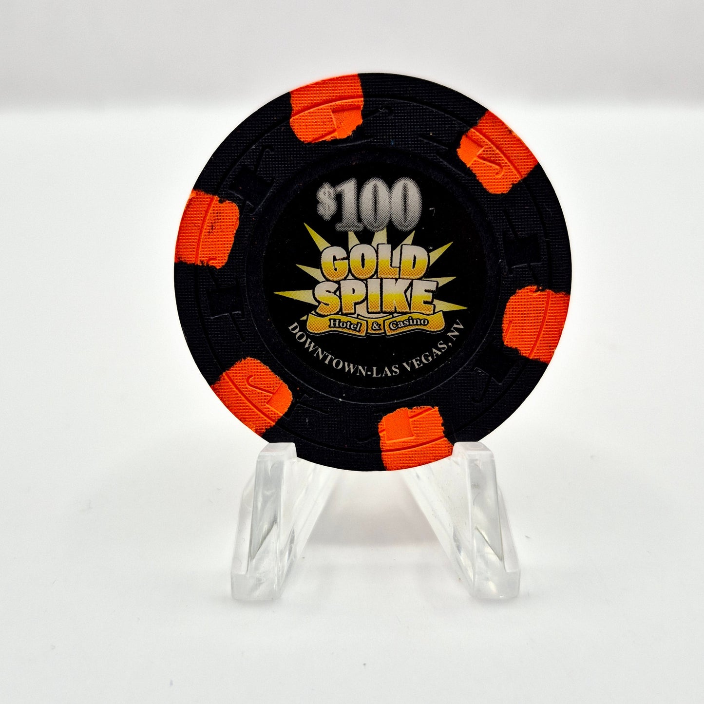 Gold Spike Hotel Casino Las Vegas Nevada 2009 $100 Casino Chip E7990
