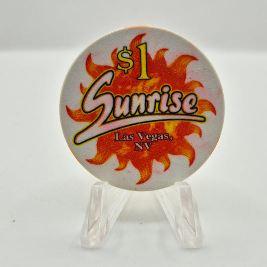 The Sunrise Casino "CASINO NEVER OPENED " Las Vegas 1999 $1 Chip V3470