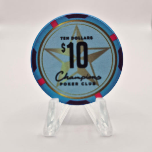 Champions Poker Club  Houston Texas  $10 Casino Chip